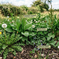 different types of broadleaf weeds